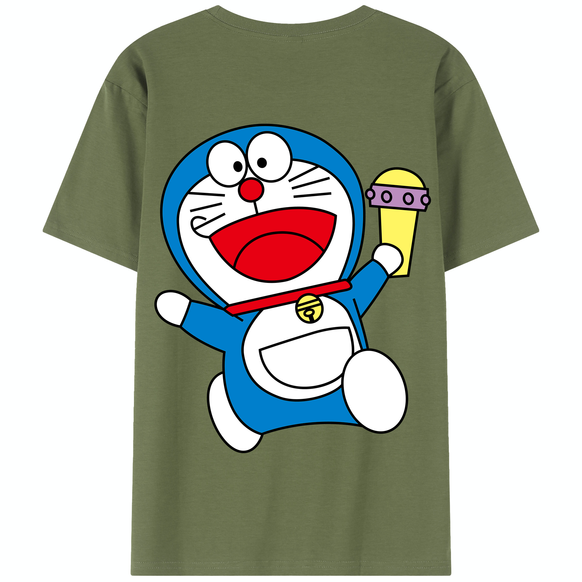 （画像用） ドラえもん Doraemon 綿100％半袖Tシャツ（背面プリント）